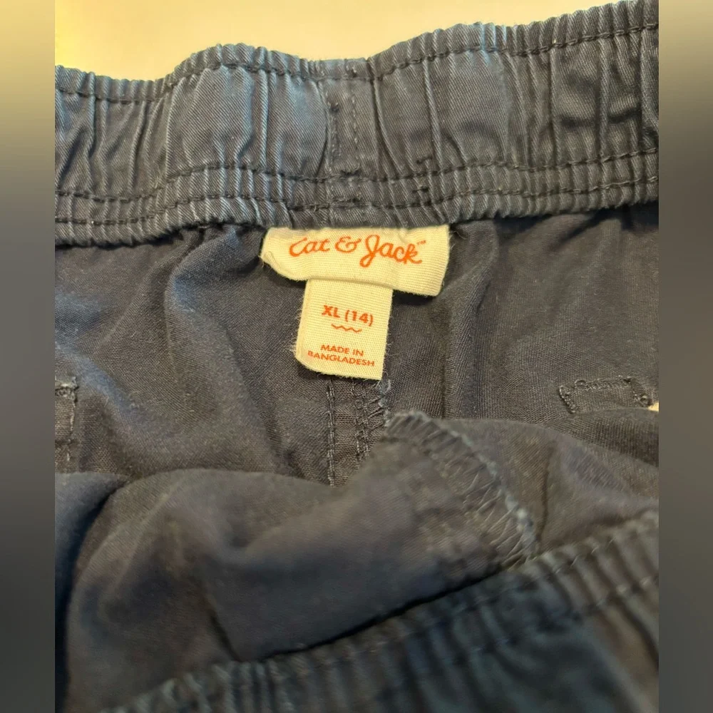 Cat & Jack Navy Blue and Nantucket Red (Brick color)Shorts kids XL 14- Two pair - Picture 3 of 6
